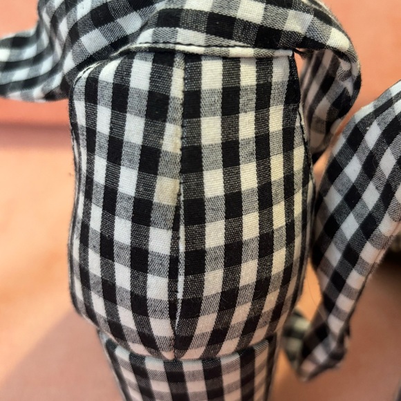 Platform Heel Ankle Tie - Black and White Gingham - Women’s Size 10 - Picture 4 of 8